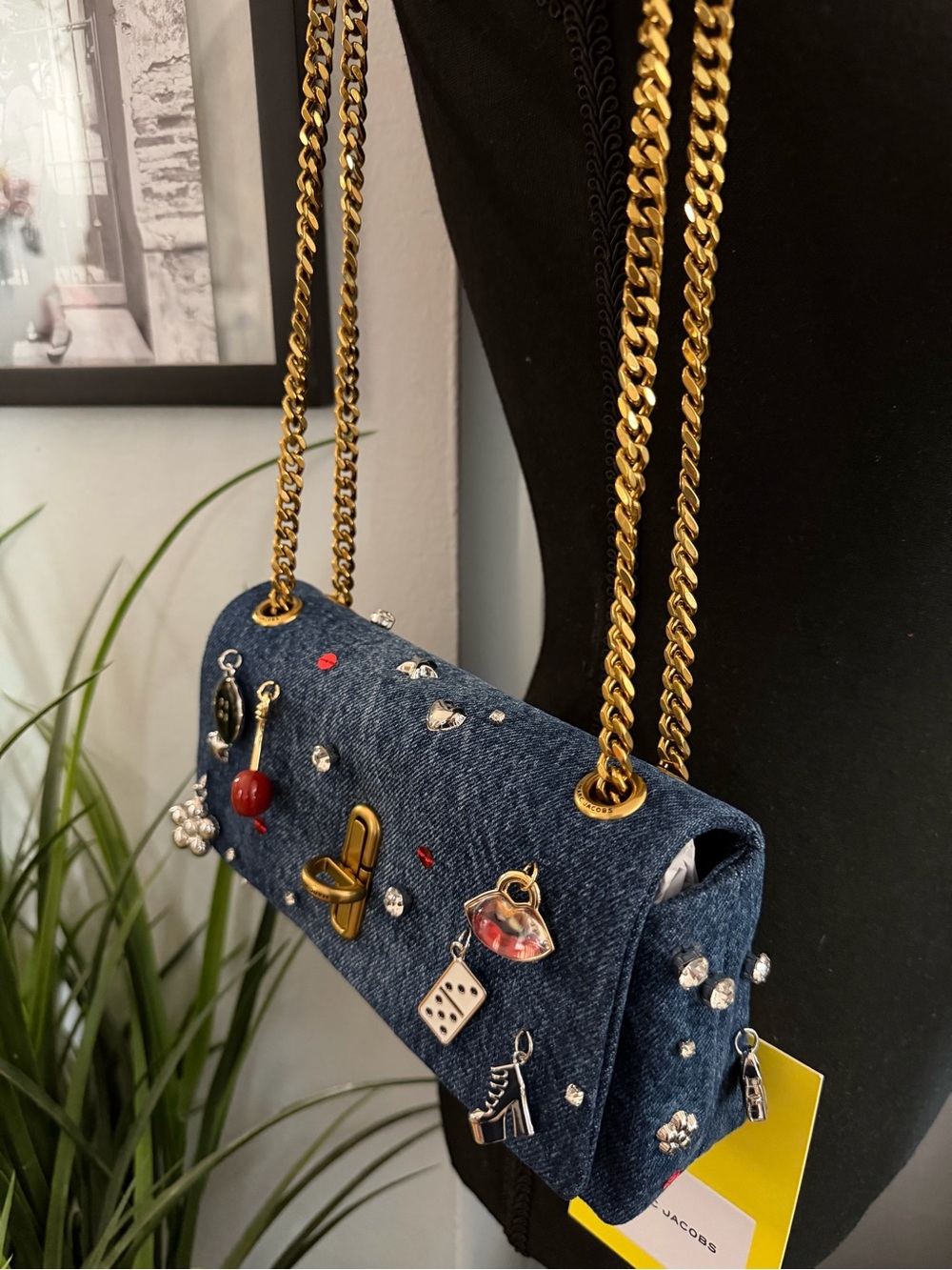 Marc Jacobs Trinket Charm Denim Bag (NWT) - Picture 14 of 16